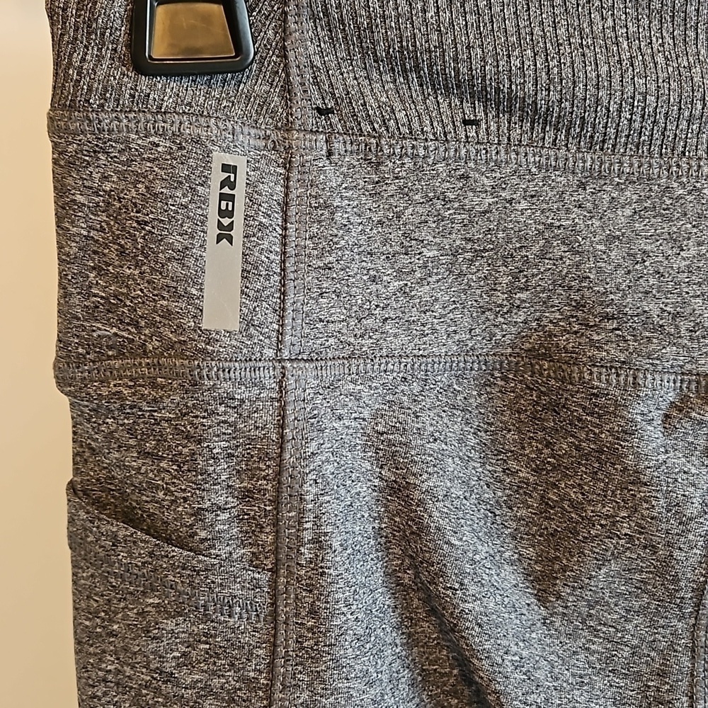 RBX Gray Leggings Small Drawstring Pockets - Picture 16 of 16